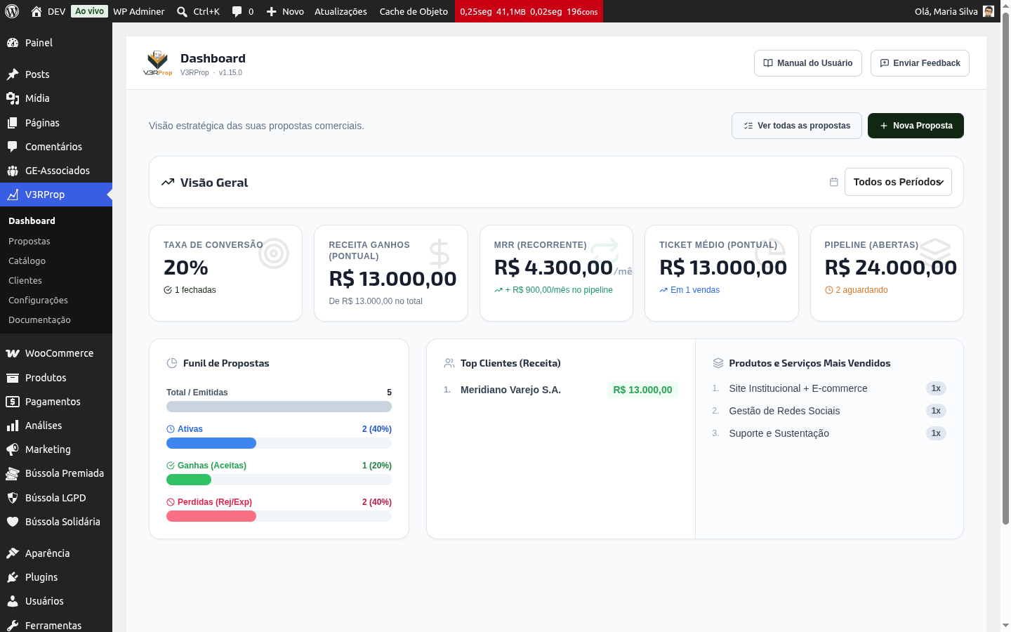 Dashboard de vendas
